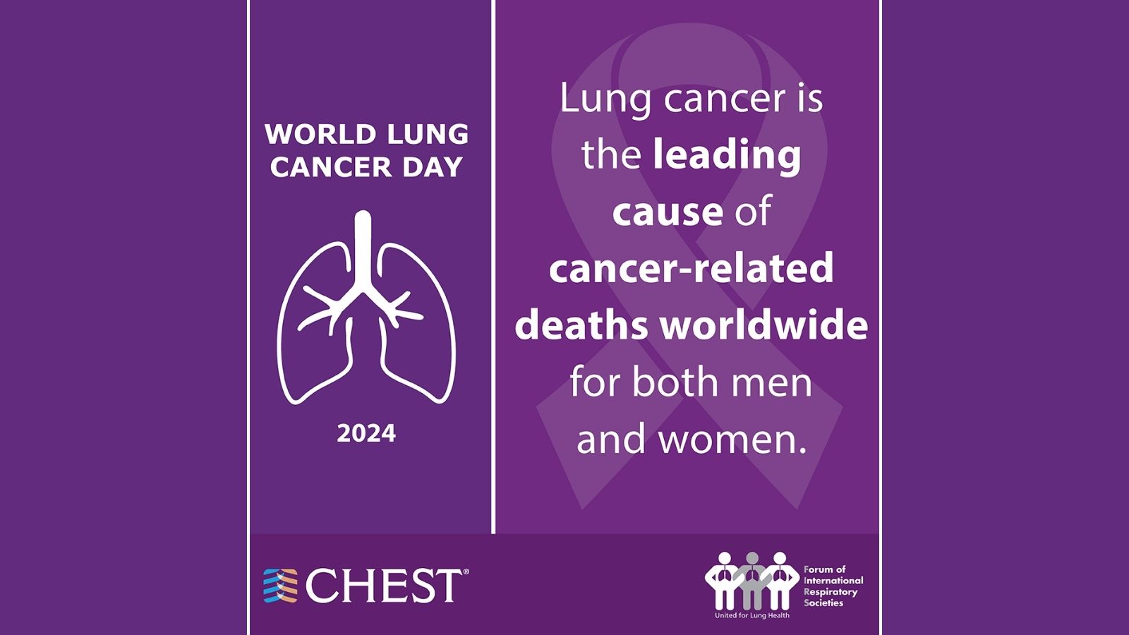 Respiratory health associations encourage early screening awareness and access for World Lung Cancer Day - preview image