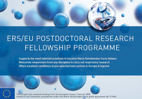 Open call for new ERS/EU RESPIRE3 Marie Skłodowska-Curie Fellowships - preview image